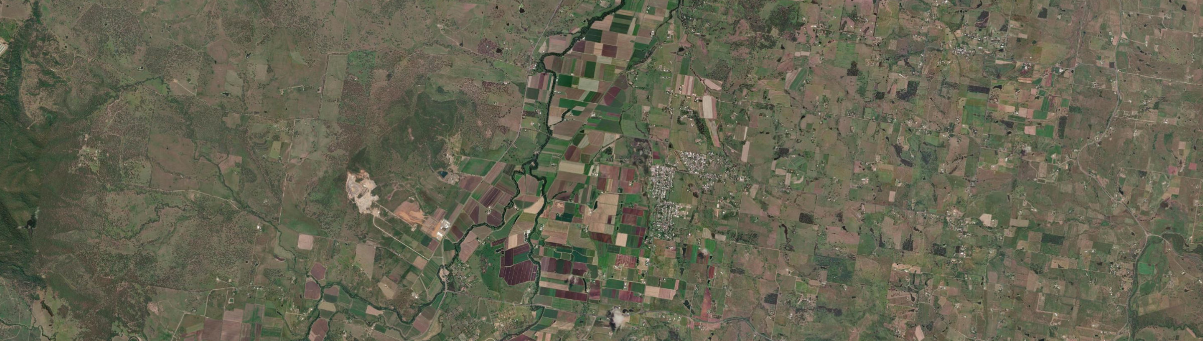 Aerial view of Kalbar, QLD