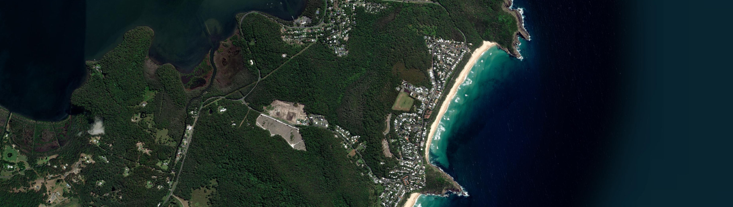 Aerial view of Boomerang Beach, NSW