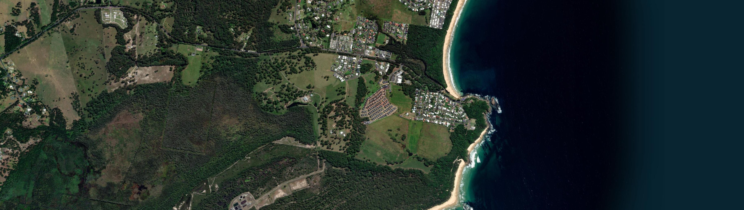 Aerial view of Black Head, NSW