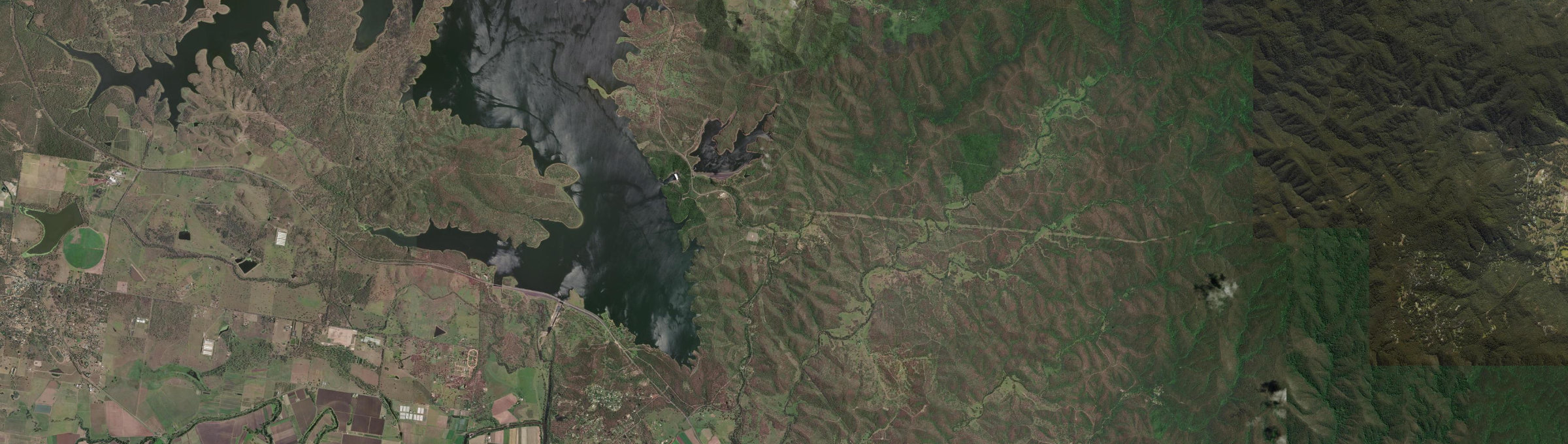 Aerial view of Split Yard Creek, QLD