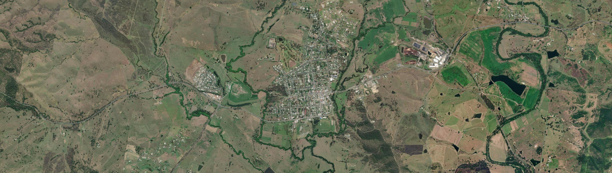 Aerial view of Kilcoy, QLD
