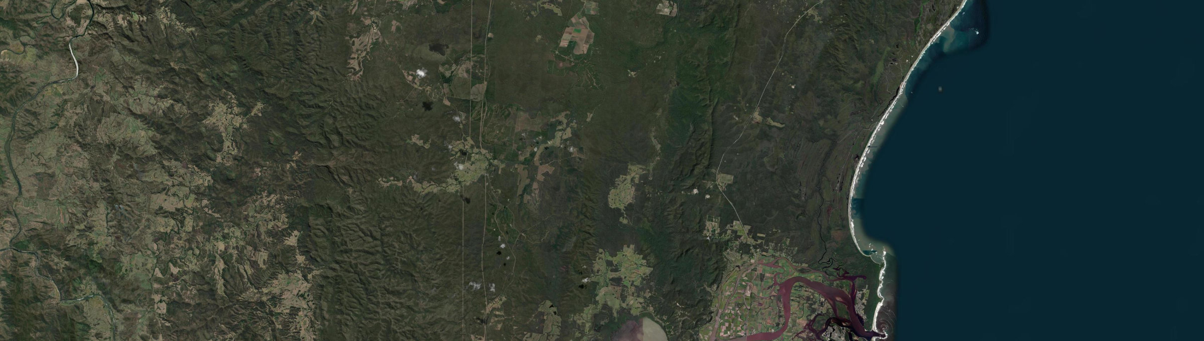 Aerial view of Gibberagee, NSW