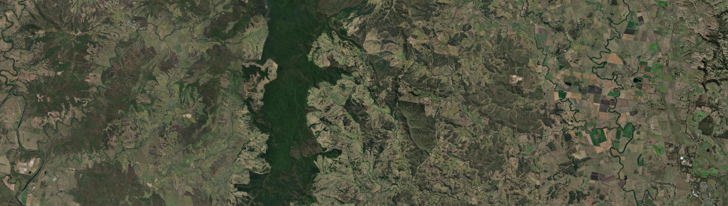 Aerial view of Theresa Creek (NSW), NSW