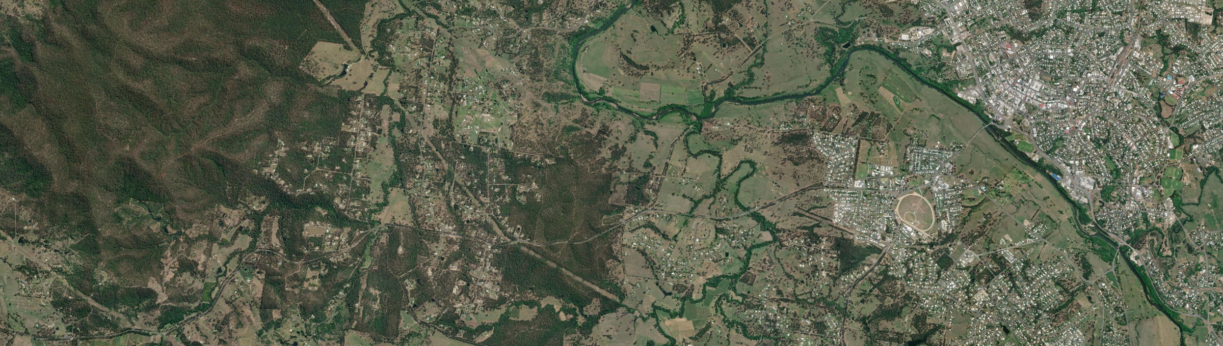Aerial view of Widgee Crossing South, QLD