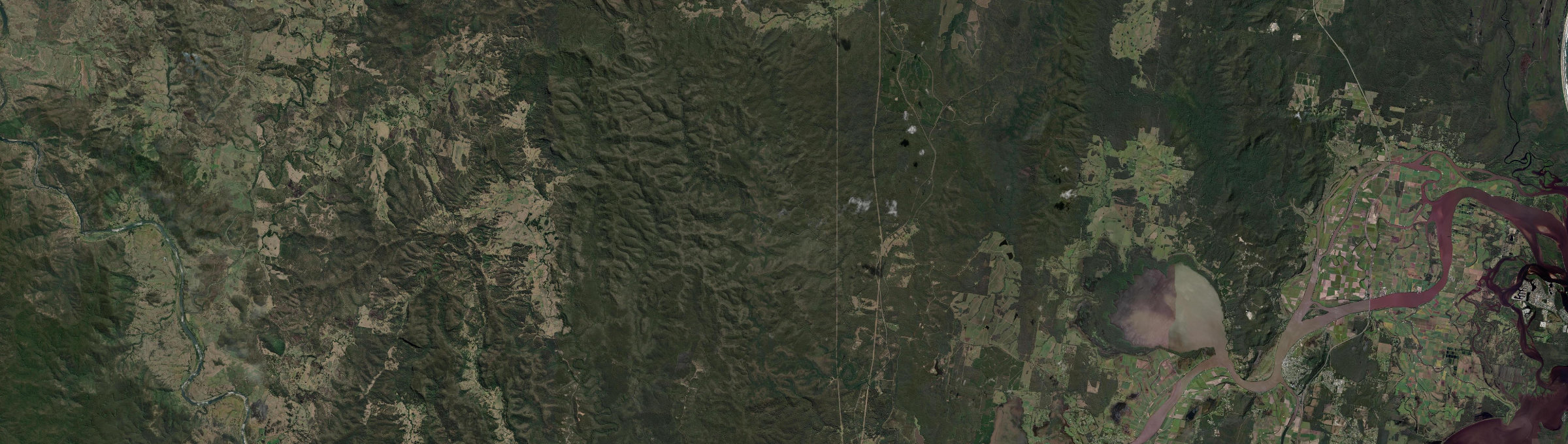 Aerial view of Banyabba, NSW