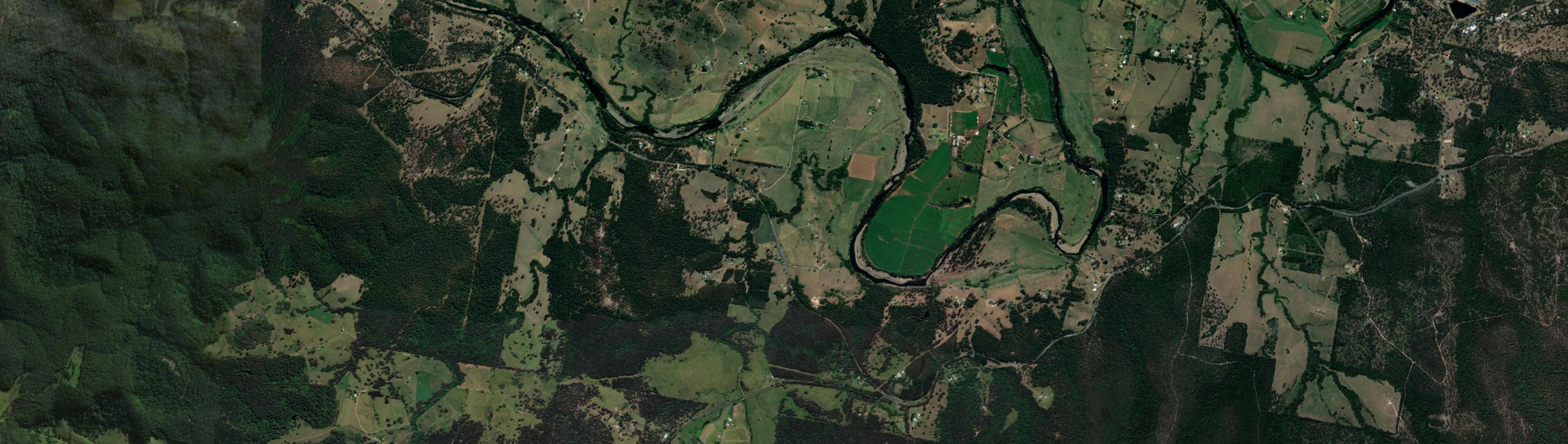Aerial view of Hartys Plains, NSW