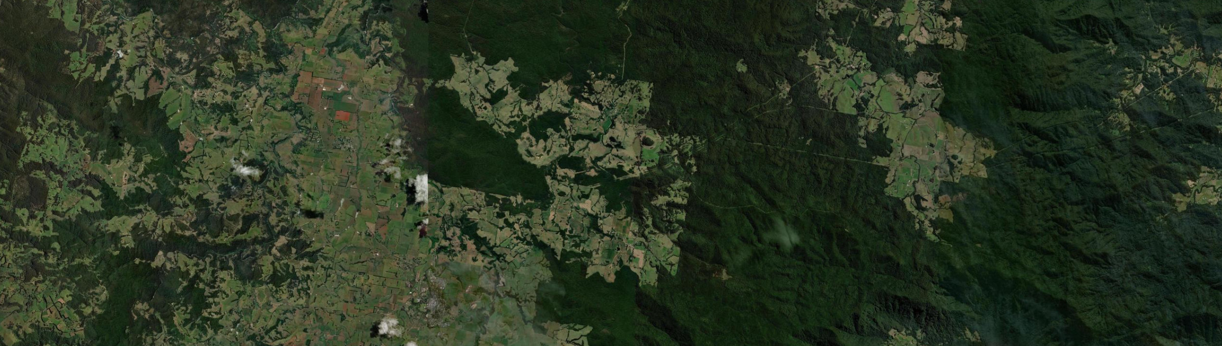 Aerial view of Megan, NSW