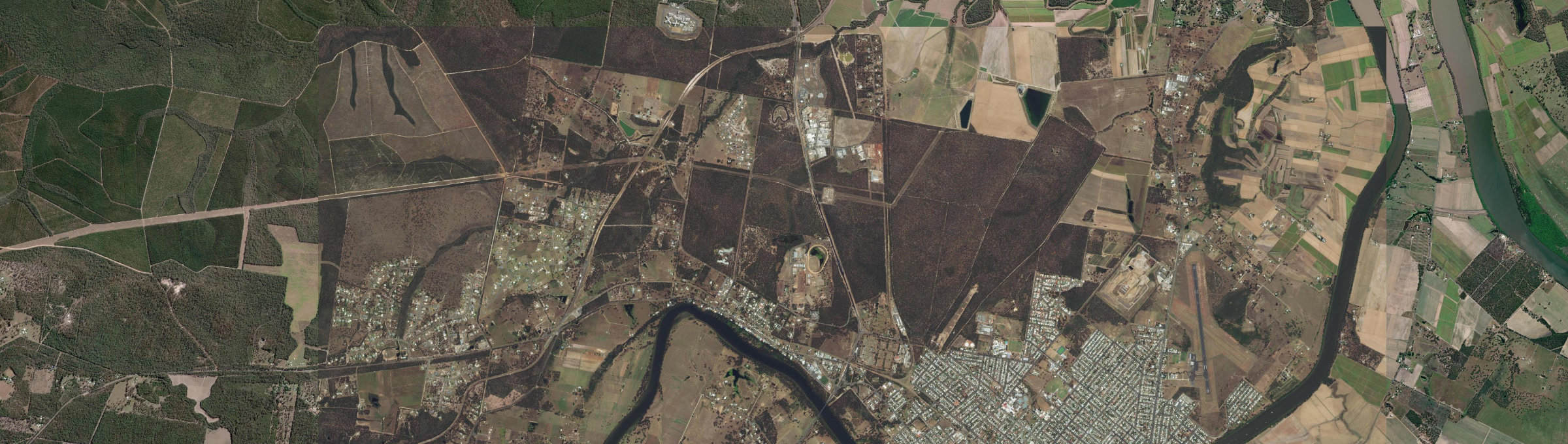 Aerial view of Maryborough West, QLD