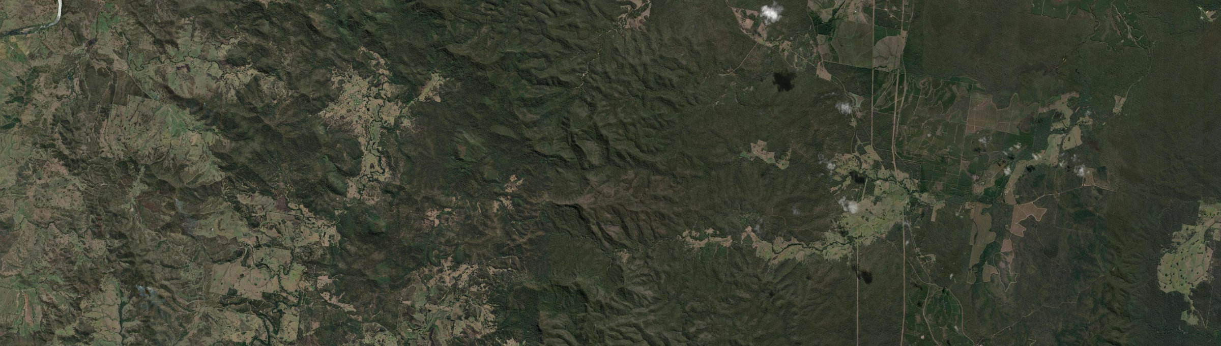 Aerial view of Mount Marsh, NSW