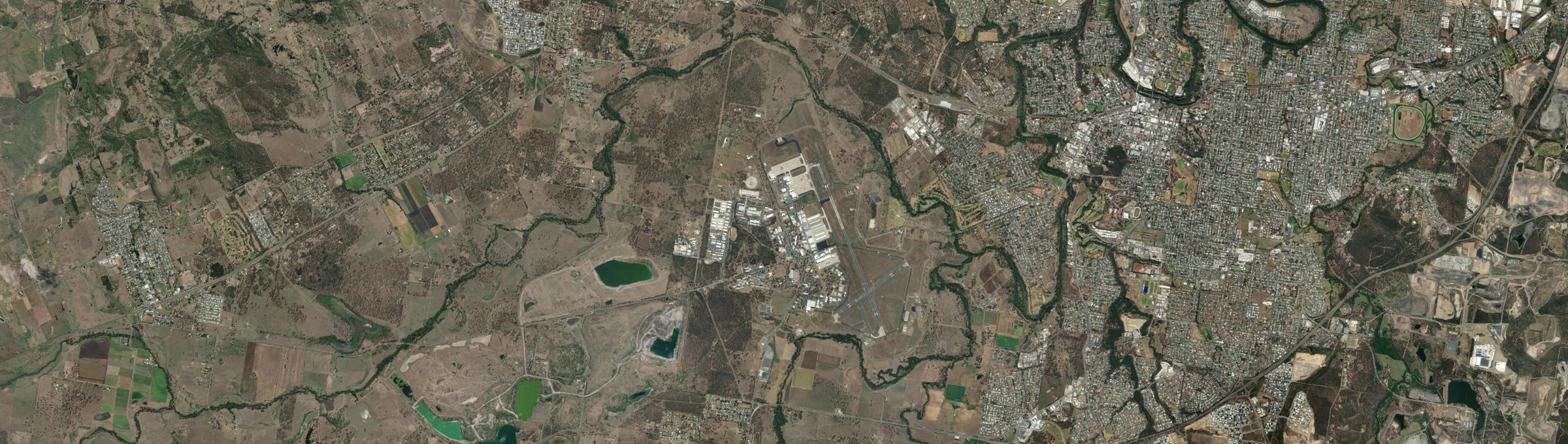 Aerial view of Amberley, QLD