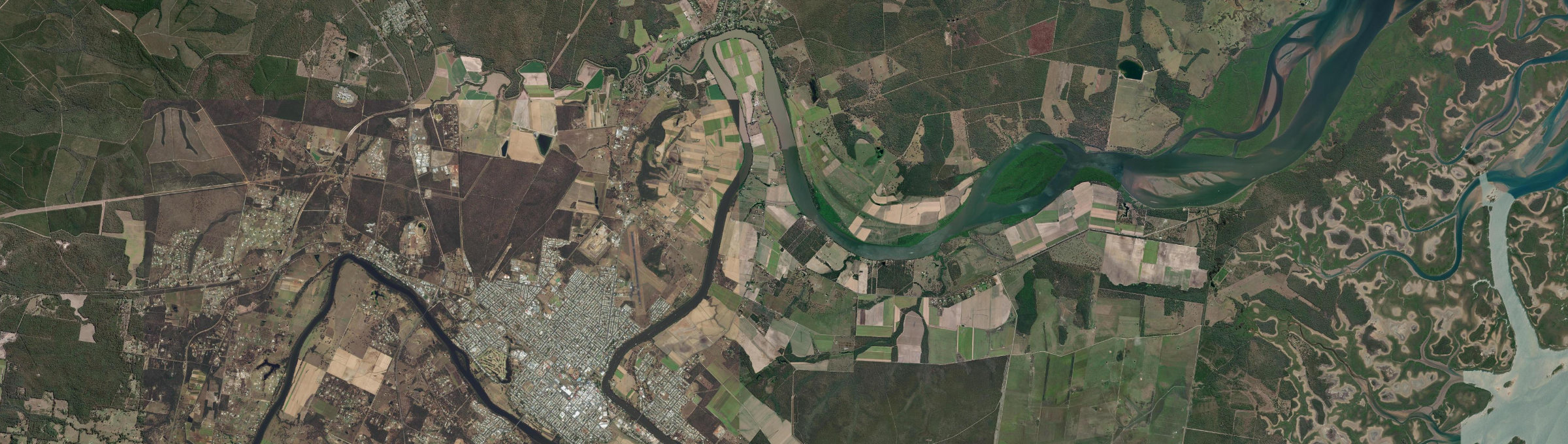 Aerial view of Walkers Point, QLD