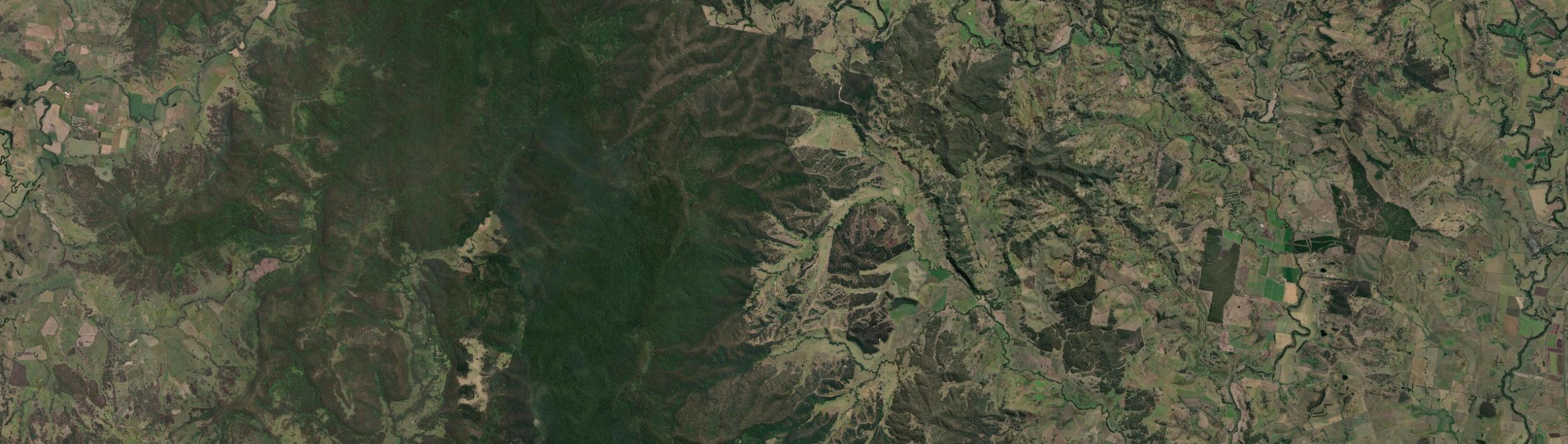 Aerial view of Sextonville, NSW