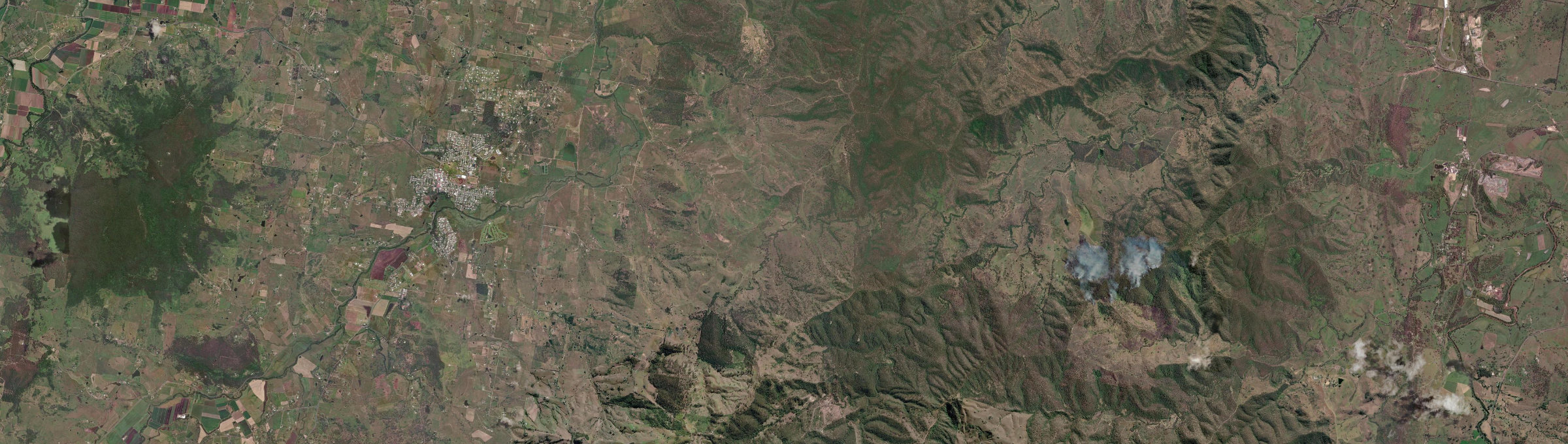 Aerial view of Allandale (Qld), QLD