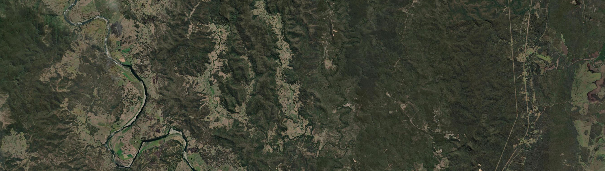 Aerial view of Stockyard Creek (NSW), NSW