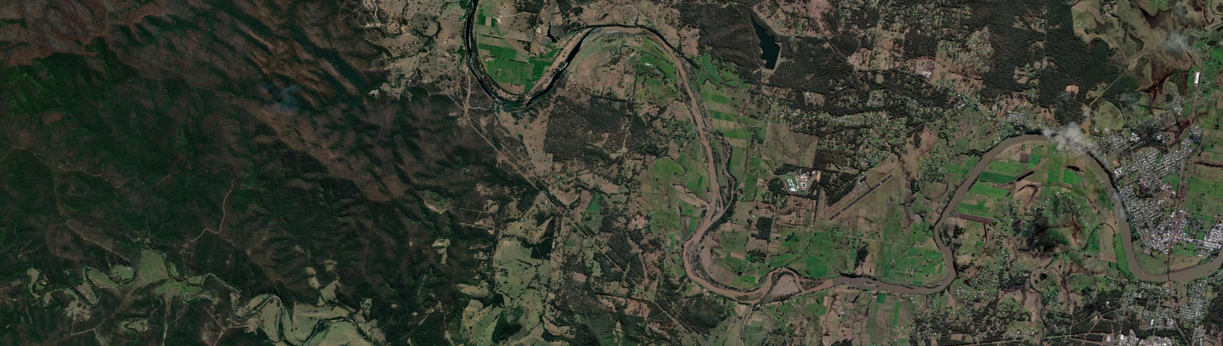 Aerial view of Sherwood (Kempsey - NSW), NSW