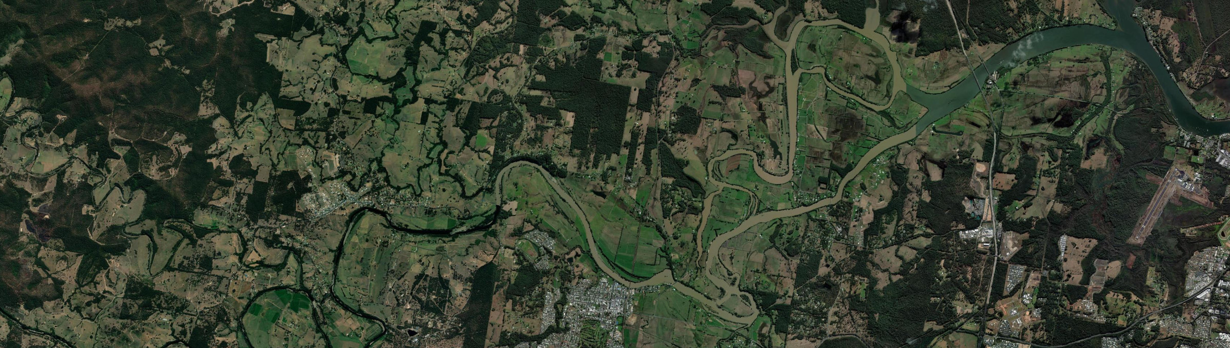 Aerial view of Redbank (NSW), NSW