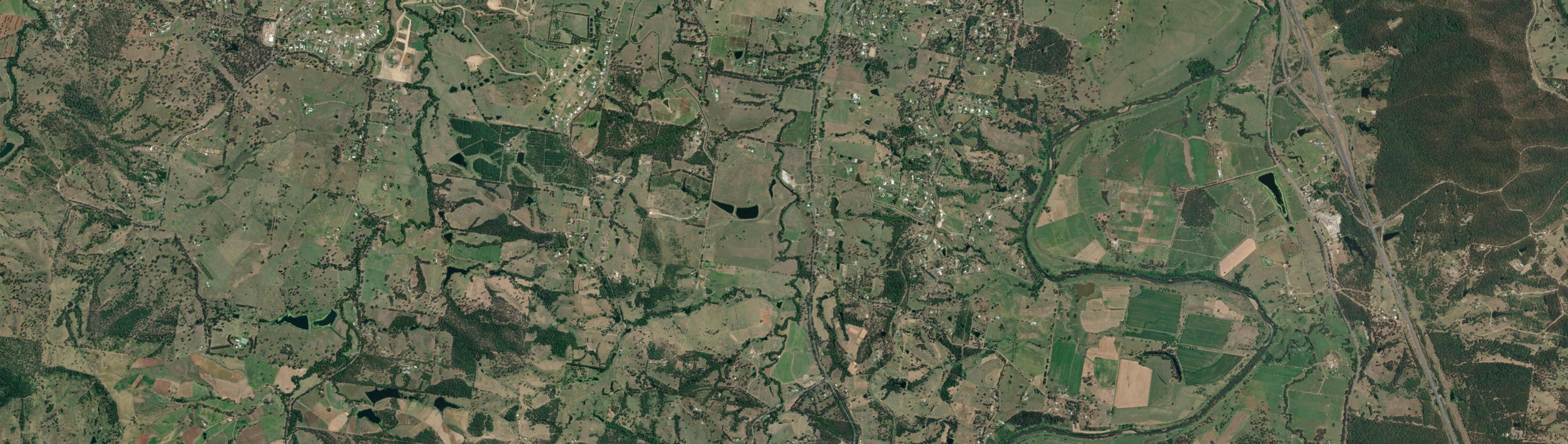 Aerial view of Long Flat (Qld), QLD