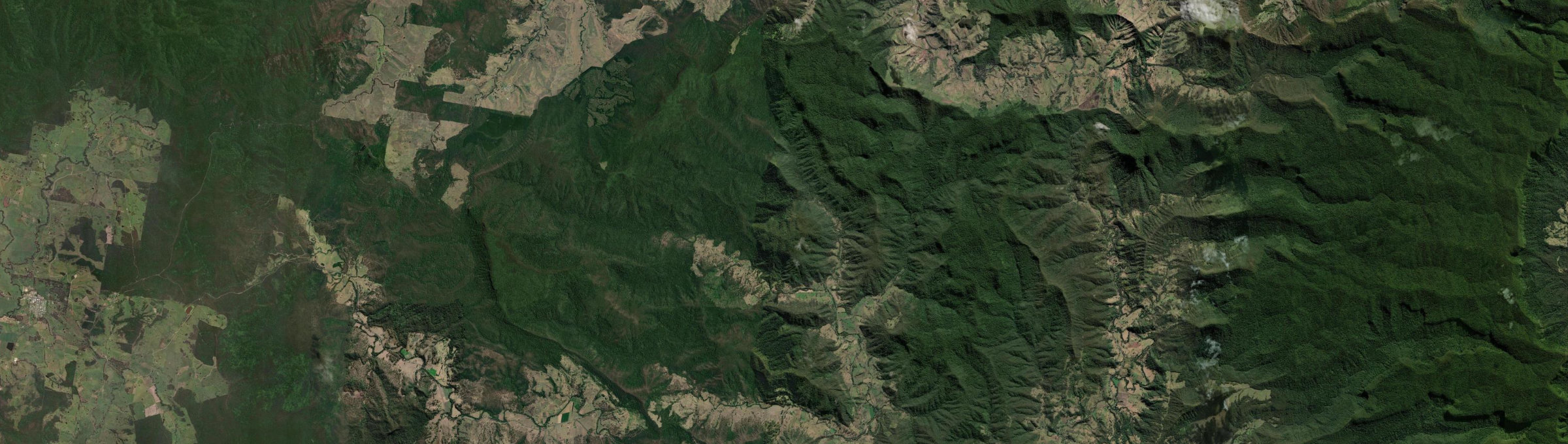 Aerial view of Findon Creek, NSW