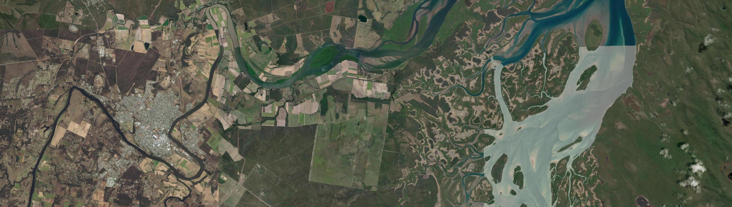 Aerial view of Beaver Rock, QLD
