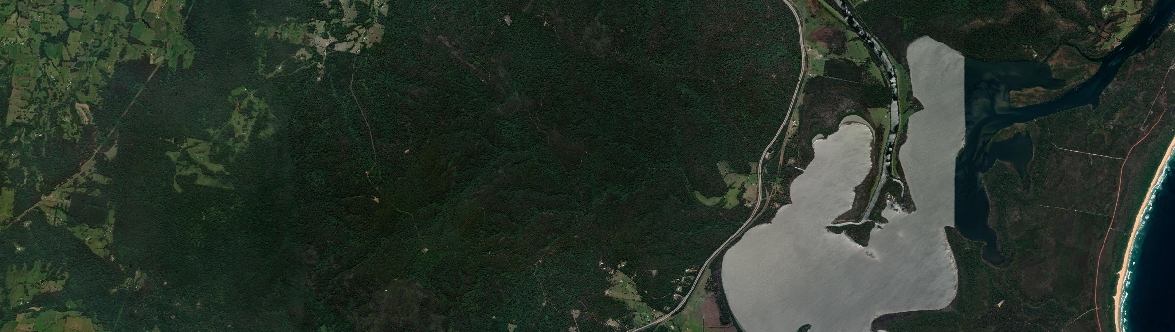 Aerial view of Middle Brother, NSW