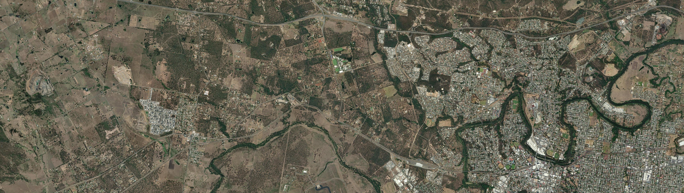 Aerial view of Karrabin, QLD