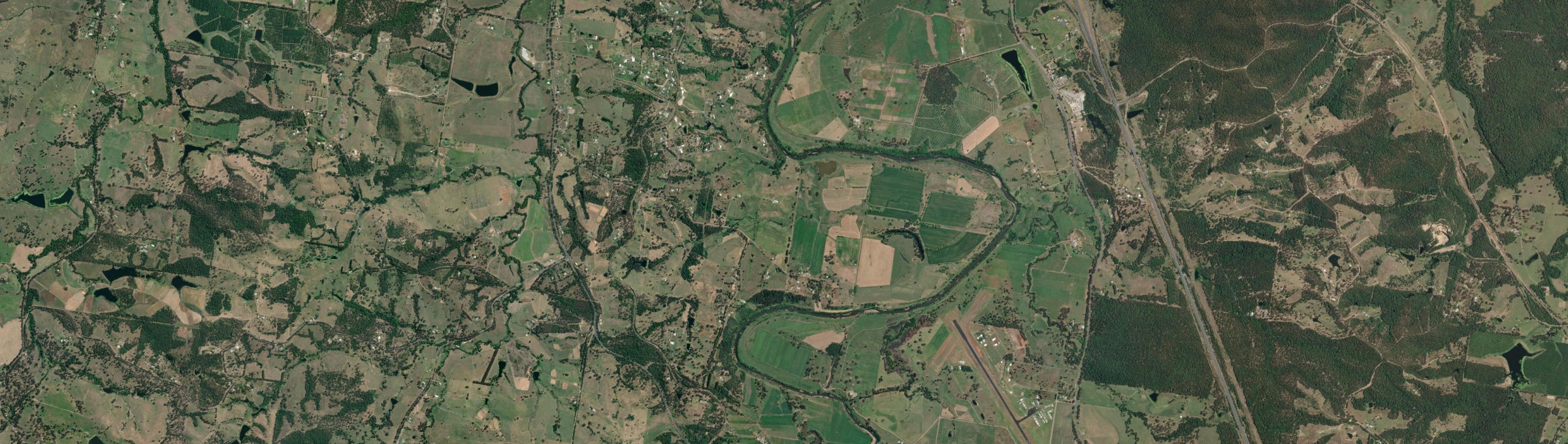Aerial view of Lagoon Pocket, QLD