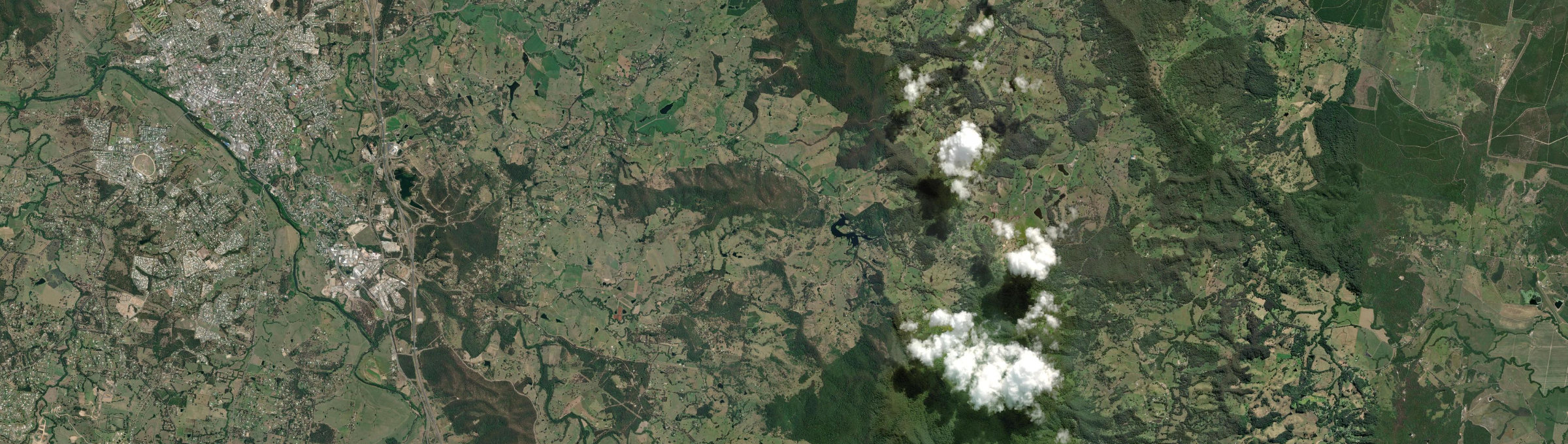 Aerial view of Cedar Pocket, QLD