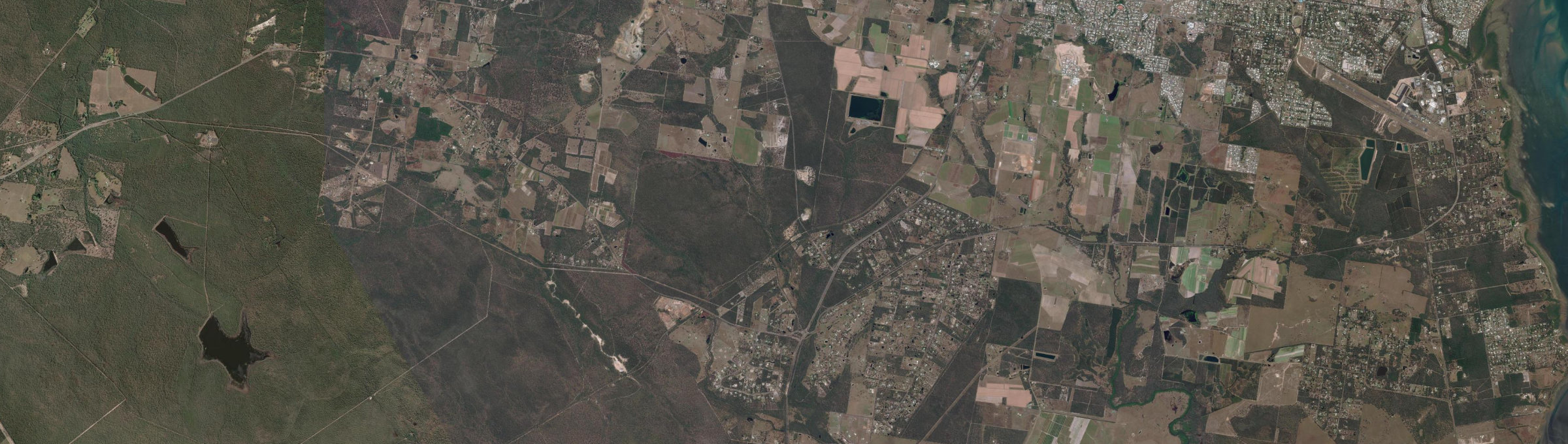 Aerial view of Walligan, QLD