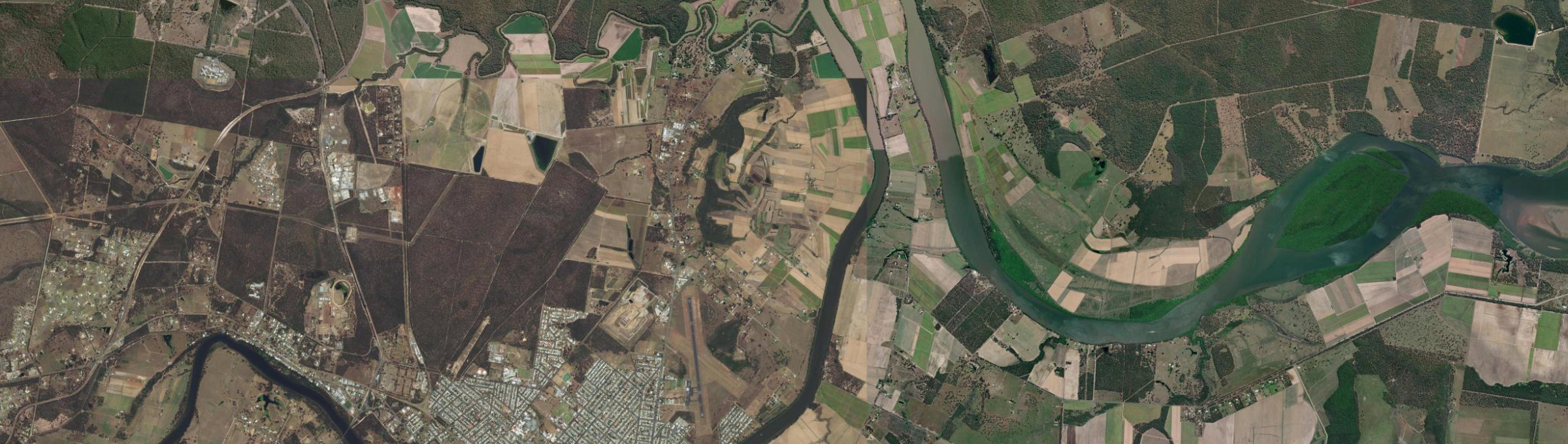 Aerial view of Island Plantation, QLD