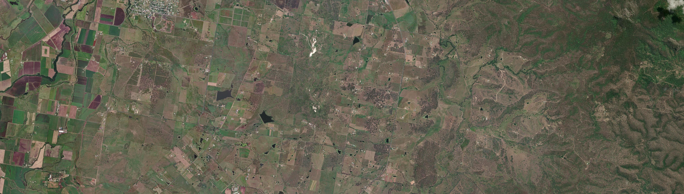 Aerial view of Limestone Ridges, QLD