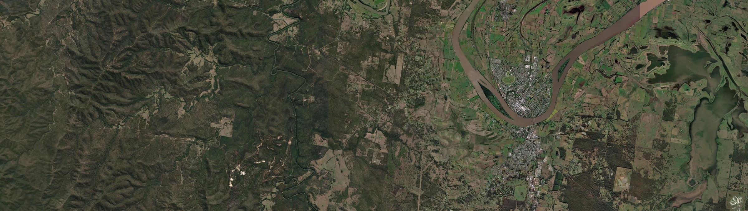 Aerial view of Waterview Heights, NSW