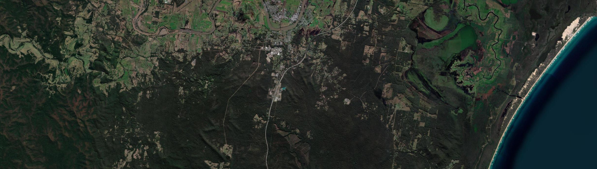 Aerial view of South Kempsey, NSW