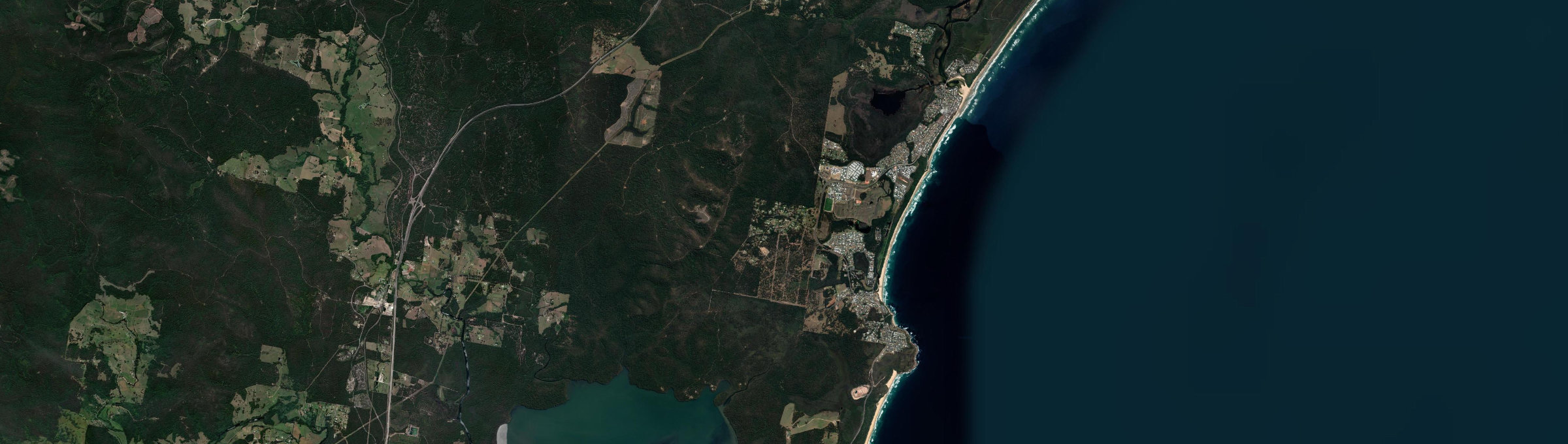 Aerial view of Bonny Hills, NSW