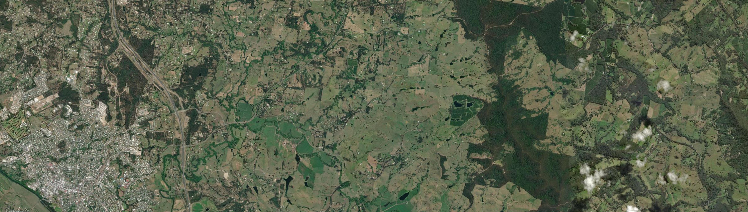 Aerial view of Greens Creek (Qld), QLD