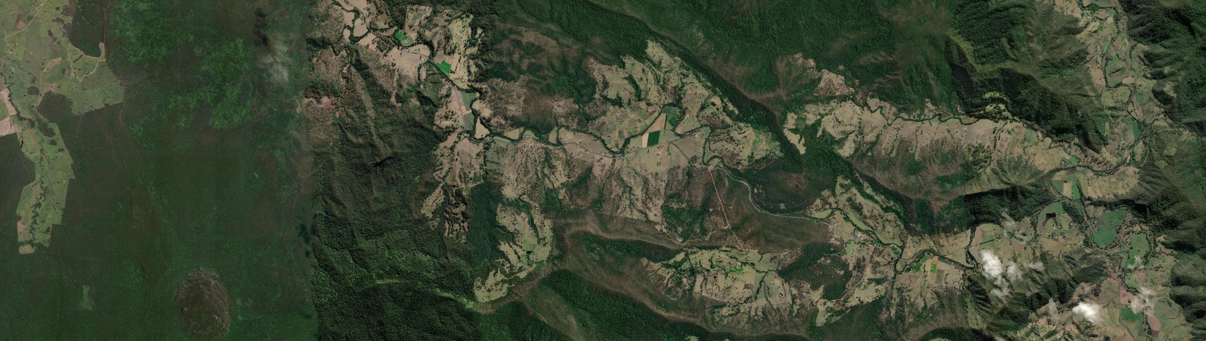 Aerial view of Sherwood (Kyogle - NSW), NSW