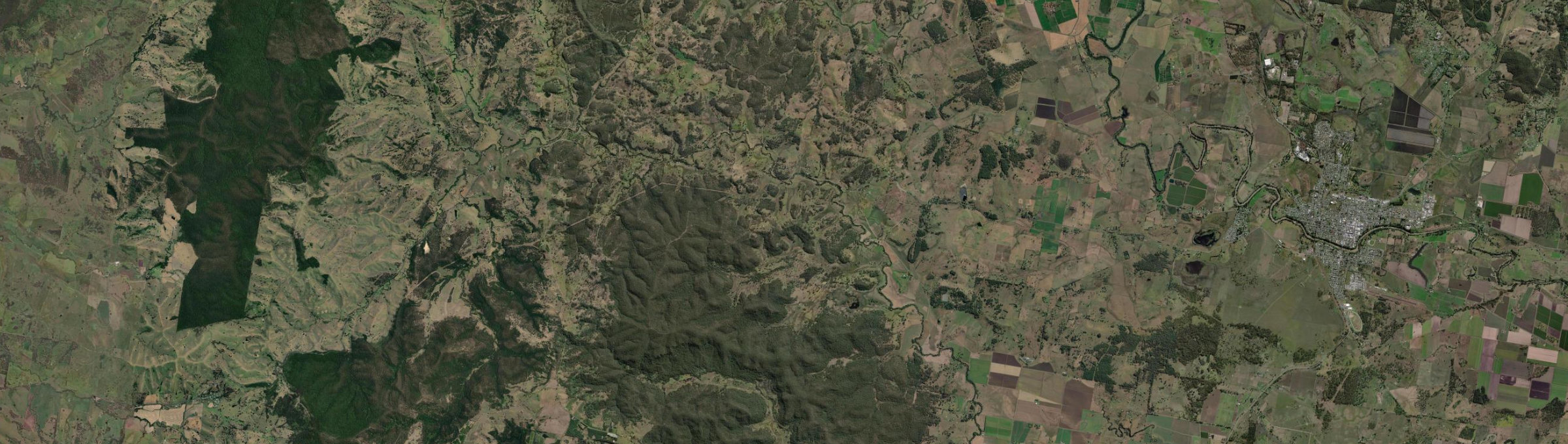 Aerial view of Piora, NSW