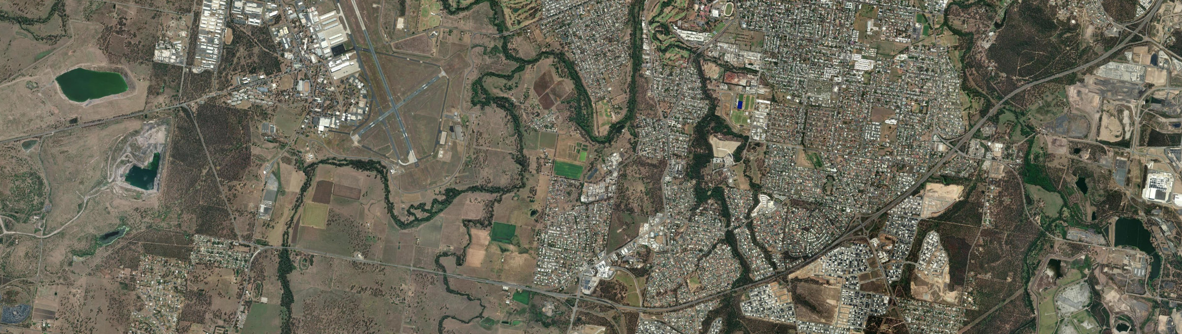 Aerial view of Yamanto, QLD