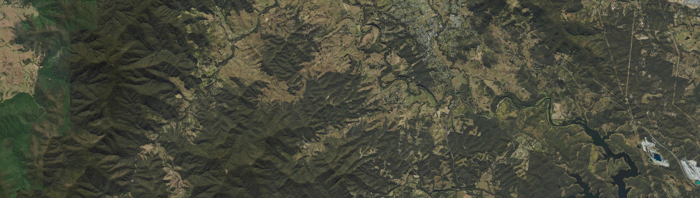 Aerial view of Armstrong Creek (Qld), QLD