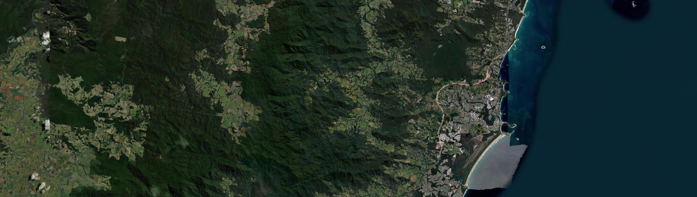Aerial view of Upper Orara, NSW