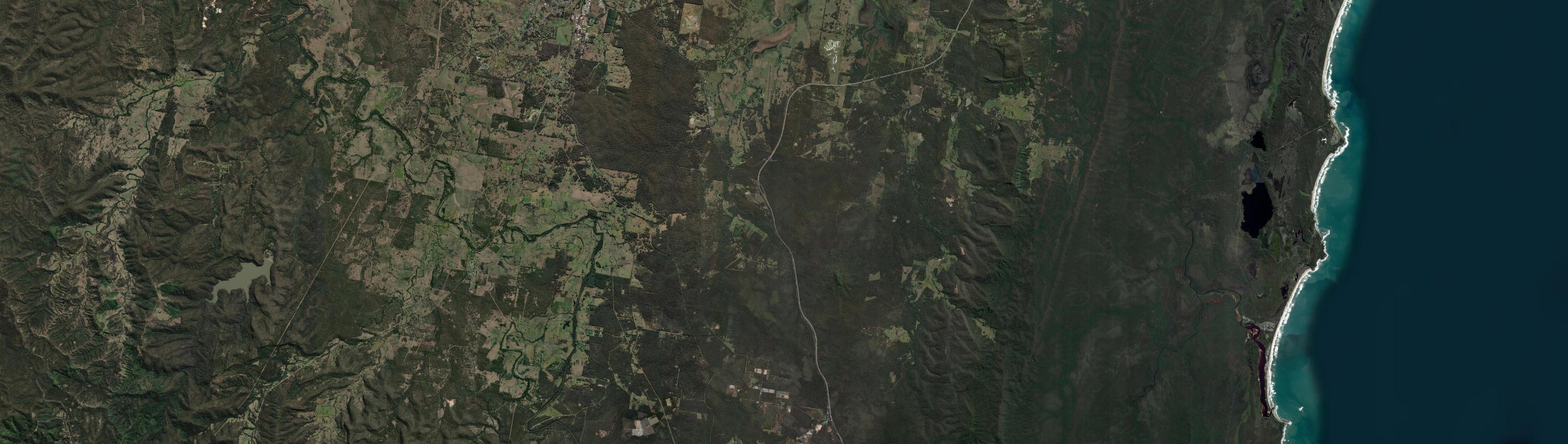 Aerial view of Glenugie, NSW