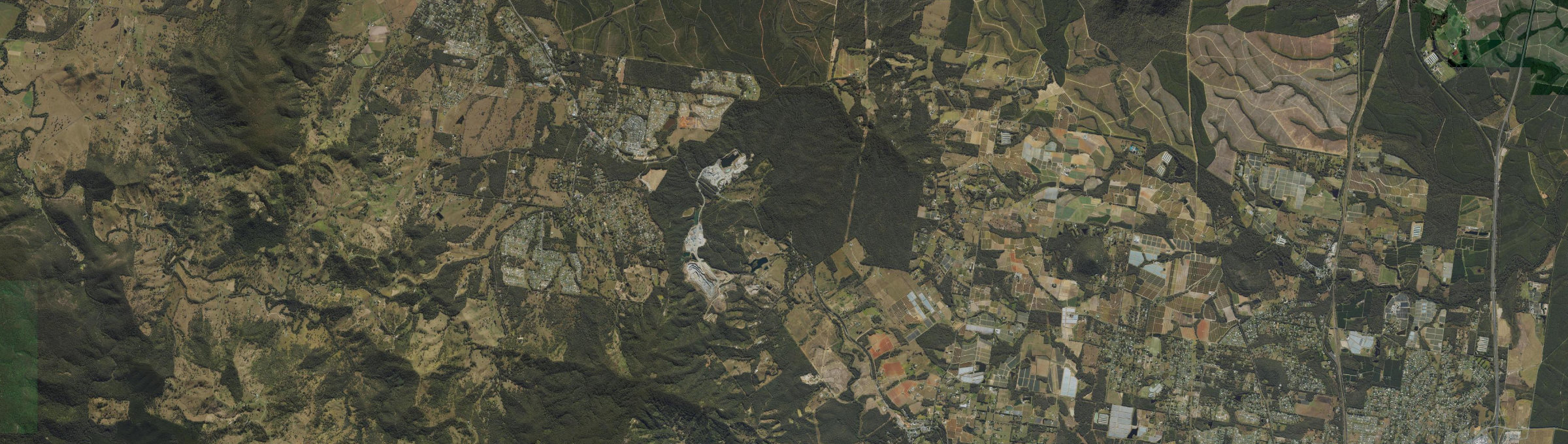 Aerial view of Bracalba, QLD