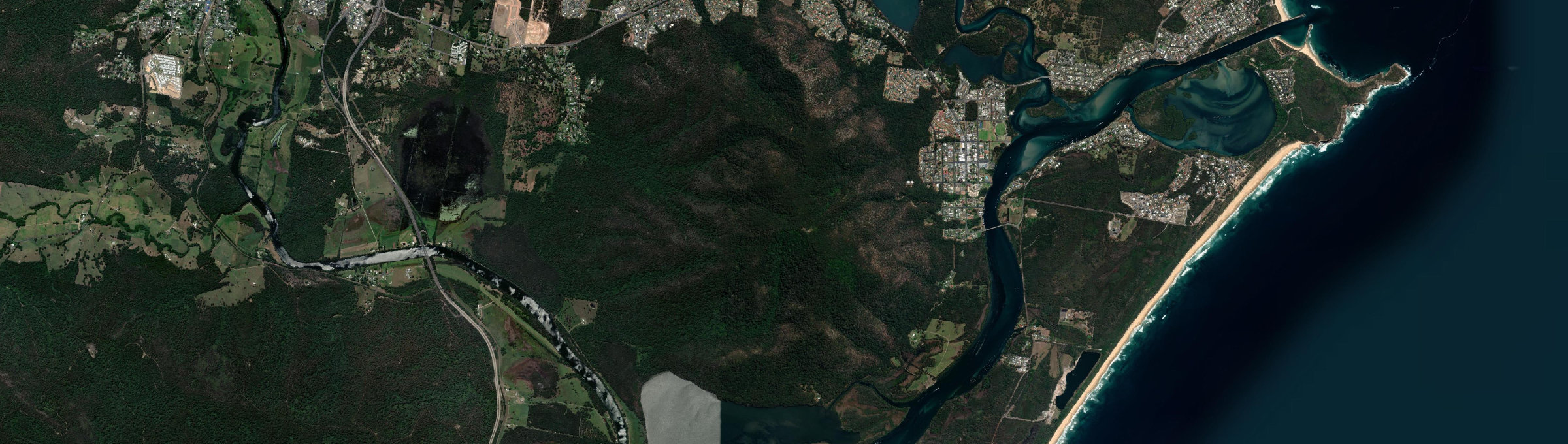 Aerial view of North Brother, NSW