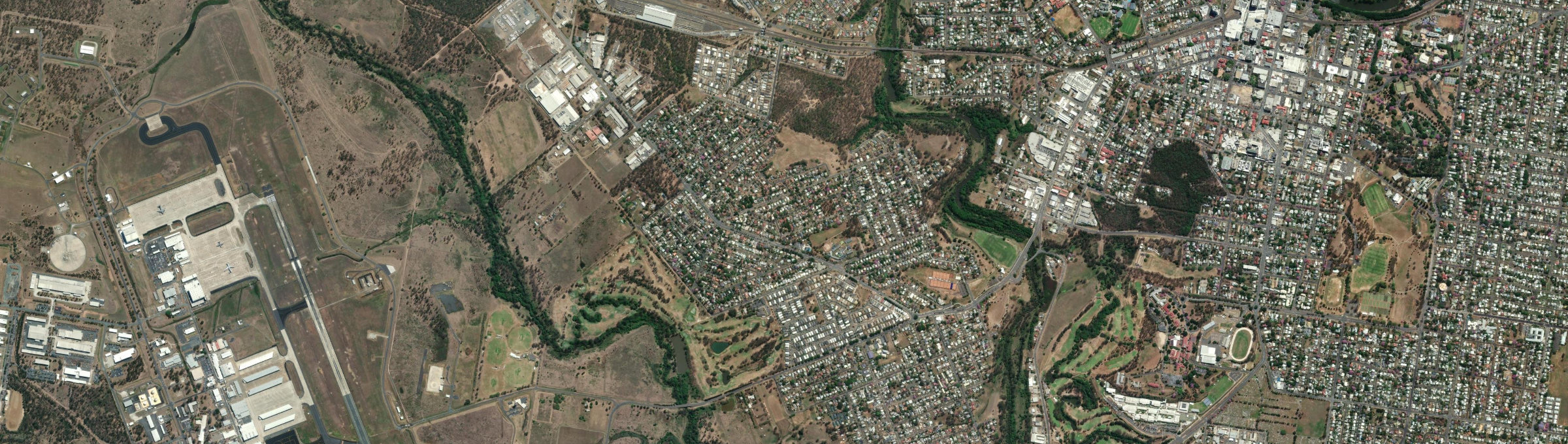 Aerial view of Leichhardt (Qld), QLD