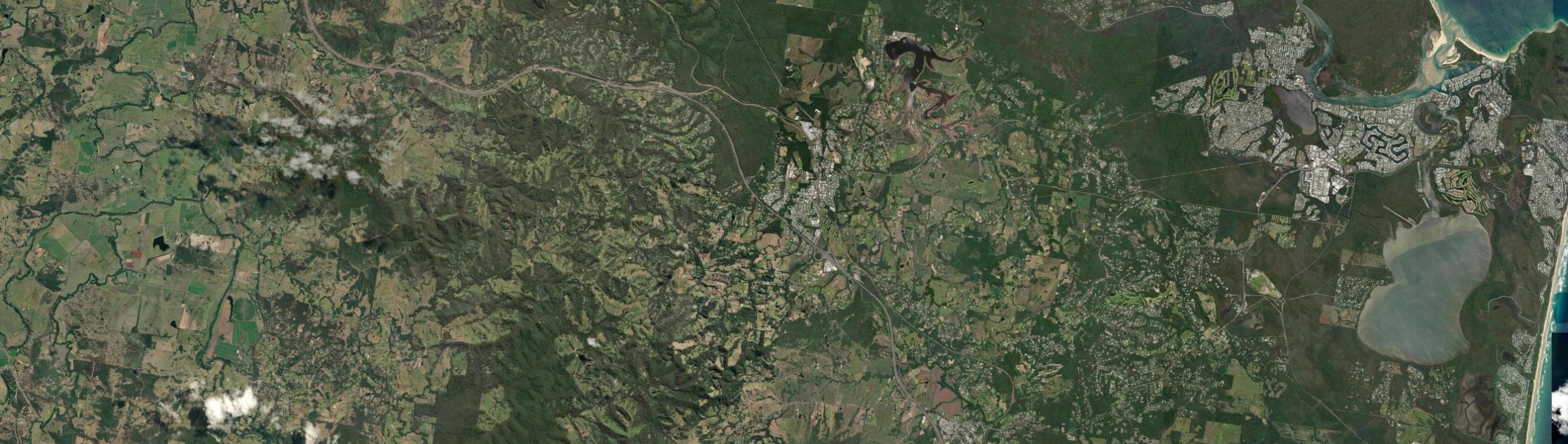 Aerial view of Cooroy, QLD