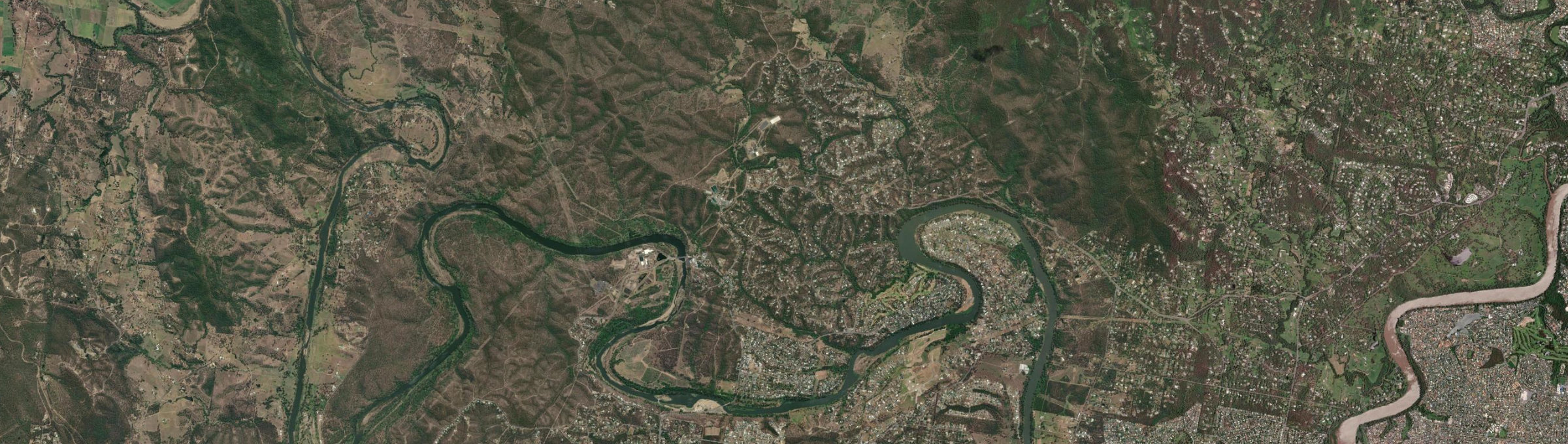 Aerial view of Mount Crosby, QLD