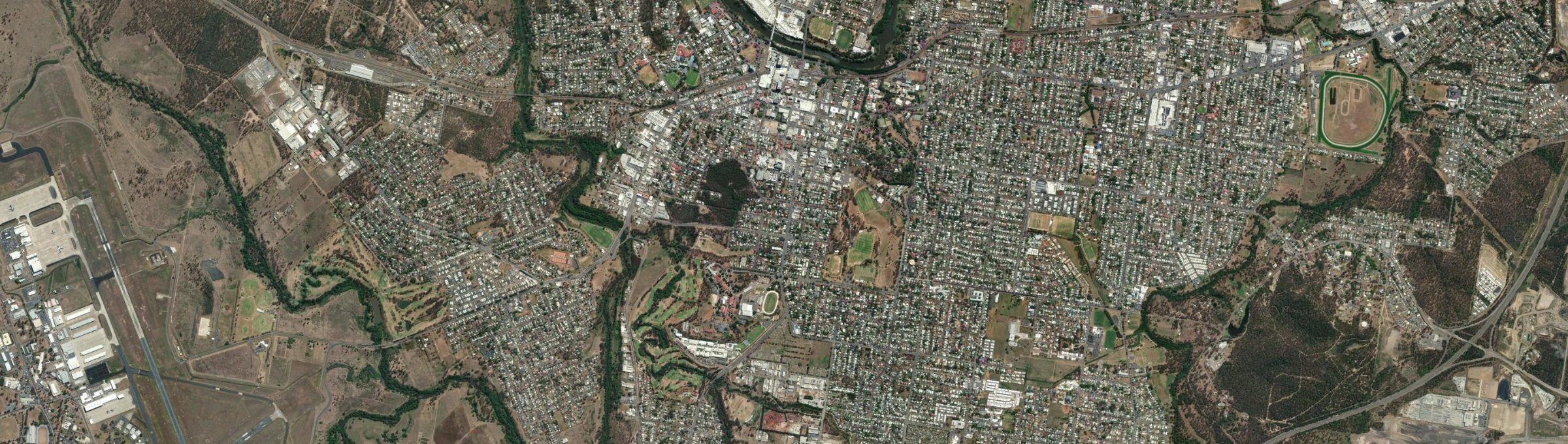 Aerial view of Ipswich, QLD