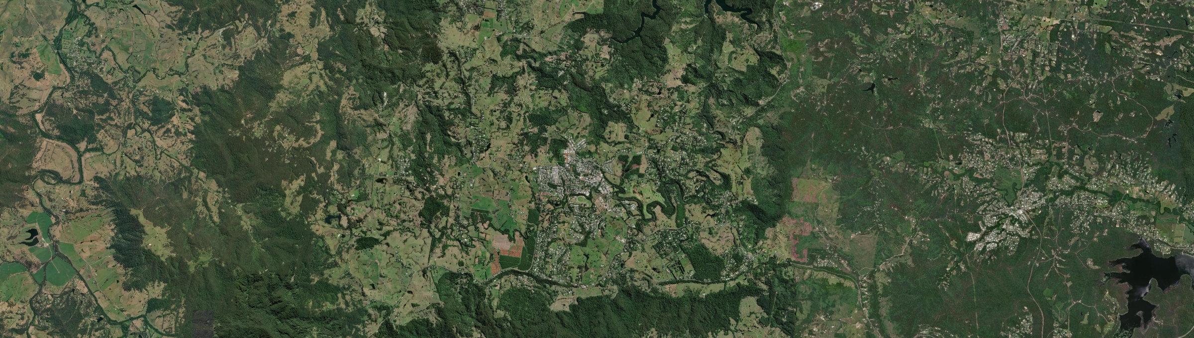 Aerial view of Maleny, QLD