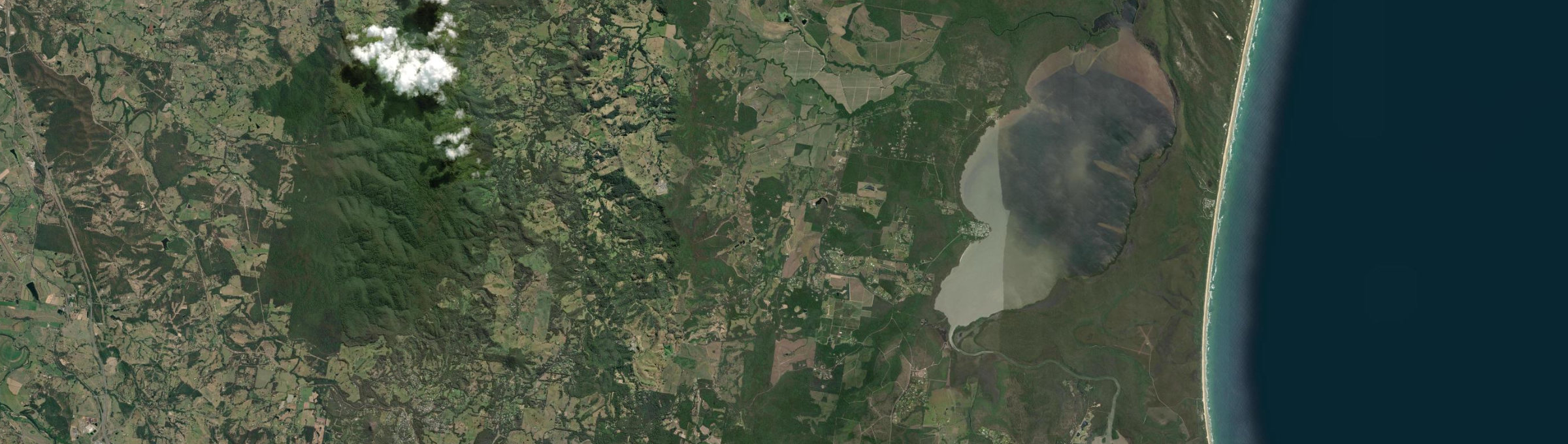 Aerial view of Cootharaba, QLD