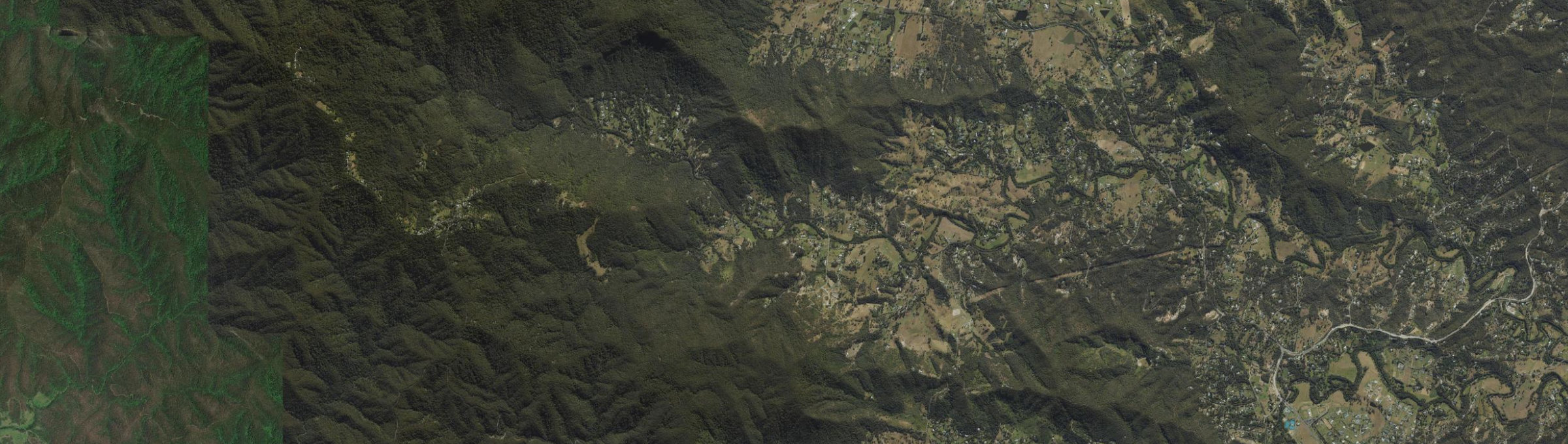 Aerial view of Cedar Creek (Moreton Bay - Qld), QLD