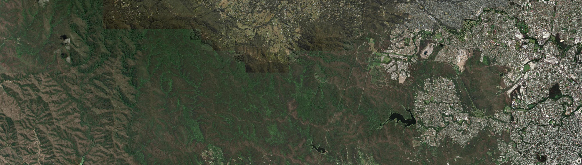 Aerial view of Enoggera Reservoir, QLD
